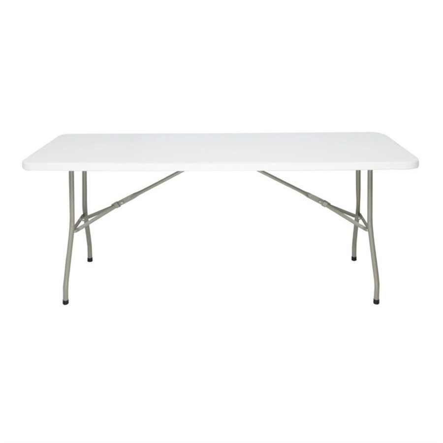 Table pliante | Blanche | 73,8 (h) x 182,1 (l) x 76 (p) cm