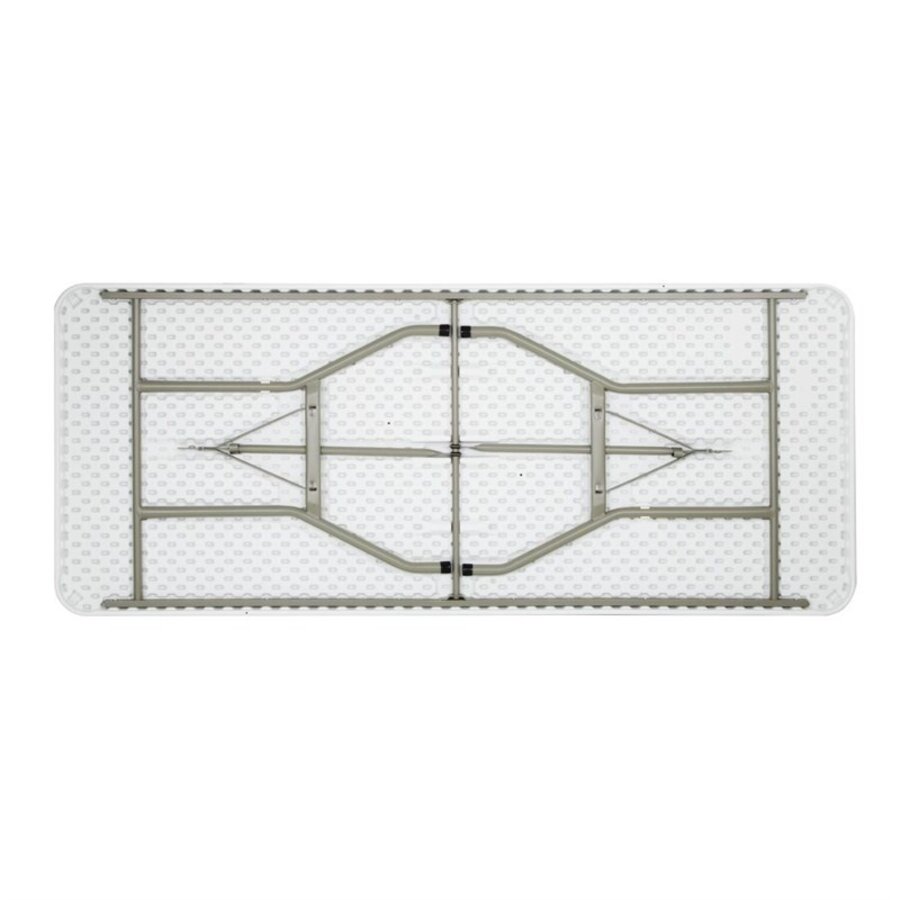 Table pliante | Blanche | 73,8 (h) x 182,1 (l) x 76 (p) cm