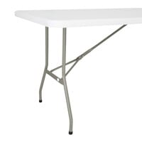 Opvouwbare Tafel | Wit | 73,8(h) x 182,1(b) x 76(d)cm