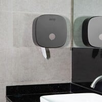 Toilet Roll Dispenser | Black | Wall Mount | 29.5(h) x 29.2(w) x 12.4(d)cm