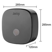 Toilettenpapierspender | Schwarz | Wandmontage | 29,5 (H) x 29,2 (B) x 12,4 (T) cm