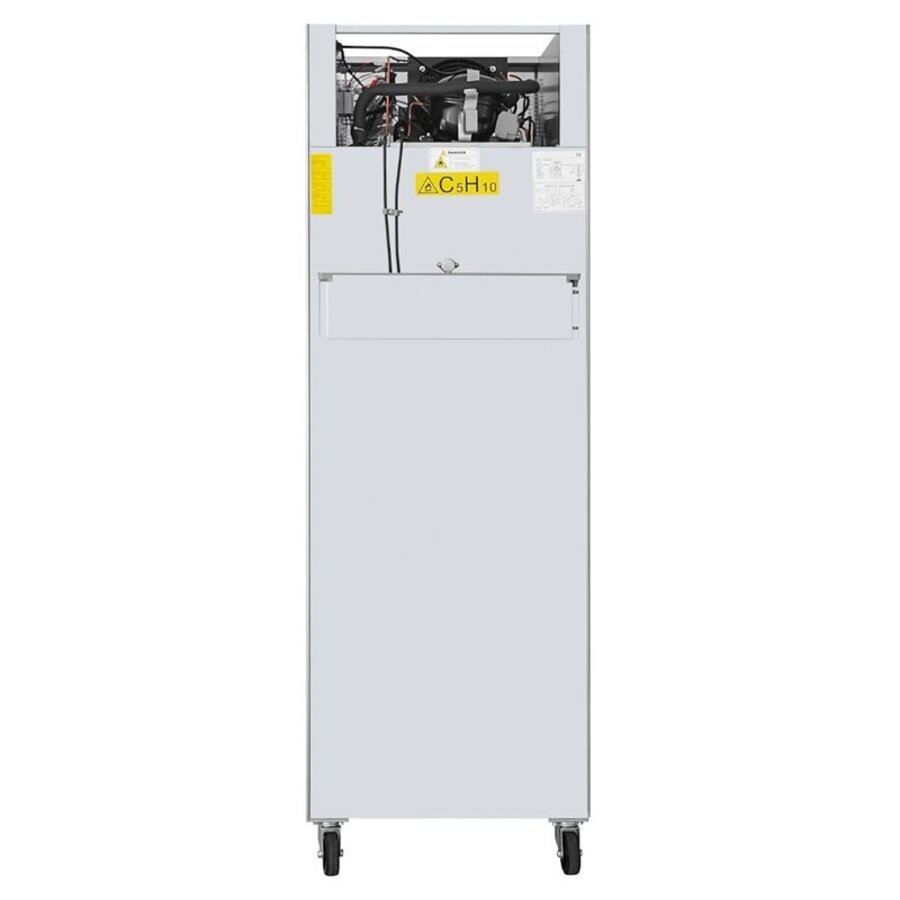 Congélateur Gastronorm | 600 litres | Porte en acier inoxydable | -18 °C à -22 °C | 209 (H) x 68 (L) x 87,5 (P) cm
