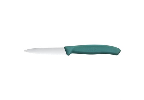  HorecaTraders Grünes Schälmesser | Klinge 80 mm | Edelstahl 