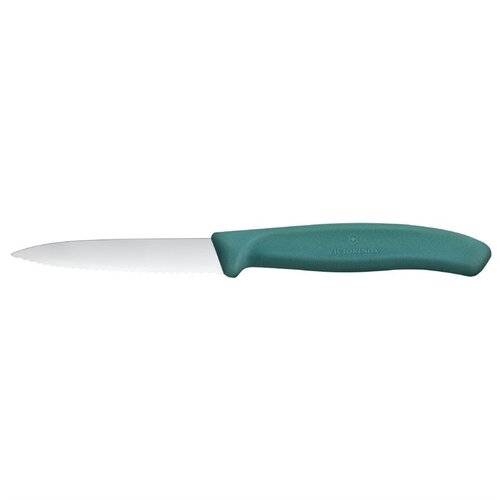  HorecaTraders Grünes Schälmesser | Klinge 80 mm | Edelstahl 