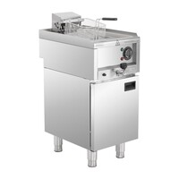 Elektrische Fritteuse 8 Liter | 400 V | 60 °C bis +190 °C | 85 (H) x 40 (B) x 60 (T) cm