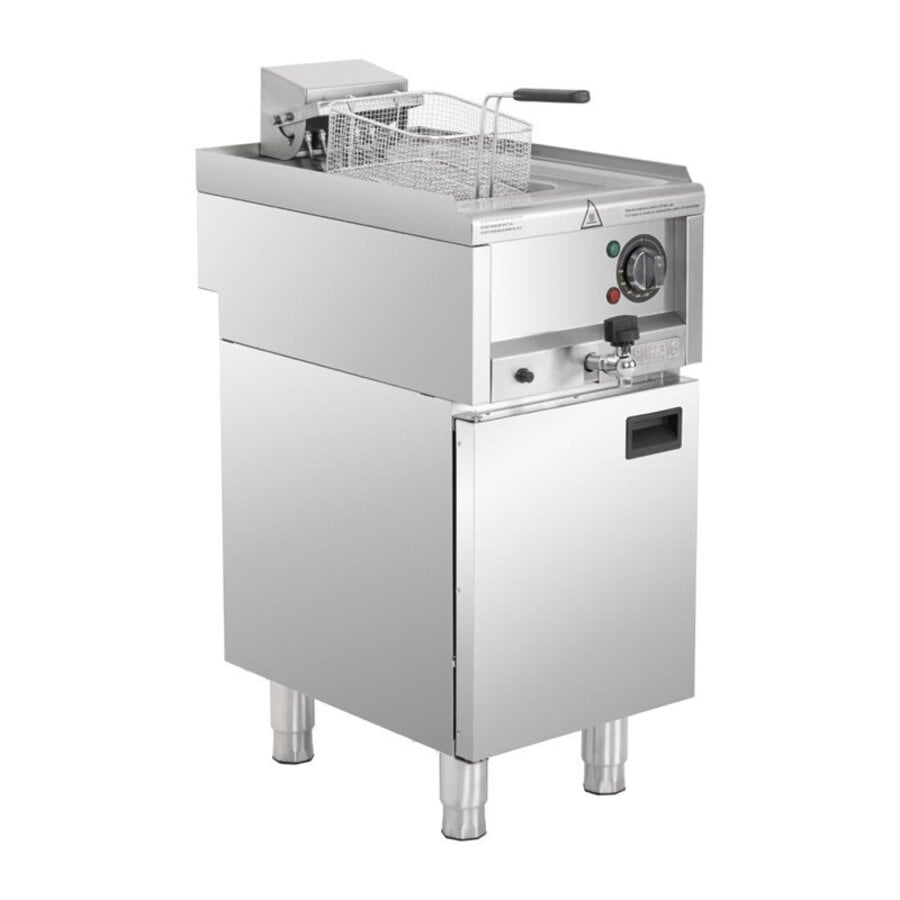 Elektrische Friteuse 8 Liter | 400V | 60°C tot +190°C | 85(h) x 40(b) x 60(d)cm