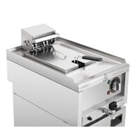 Elektrische Friteuse 8 Liter | 400V | 60°C tot +190°C | 85(h) x 40(b) x 60(d)cm