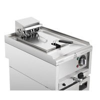 Elektrische Fritteuse 8 Liter | 400 V | 60 °C bis +190 °C | 85 (H) x 40 (B) x 60 (T) cm