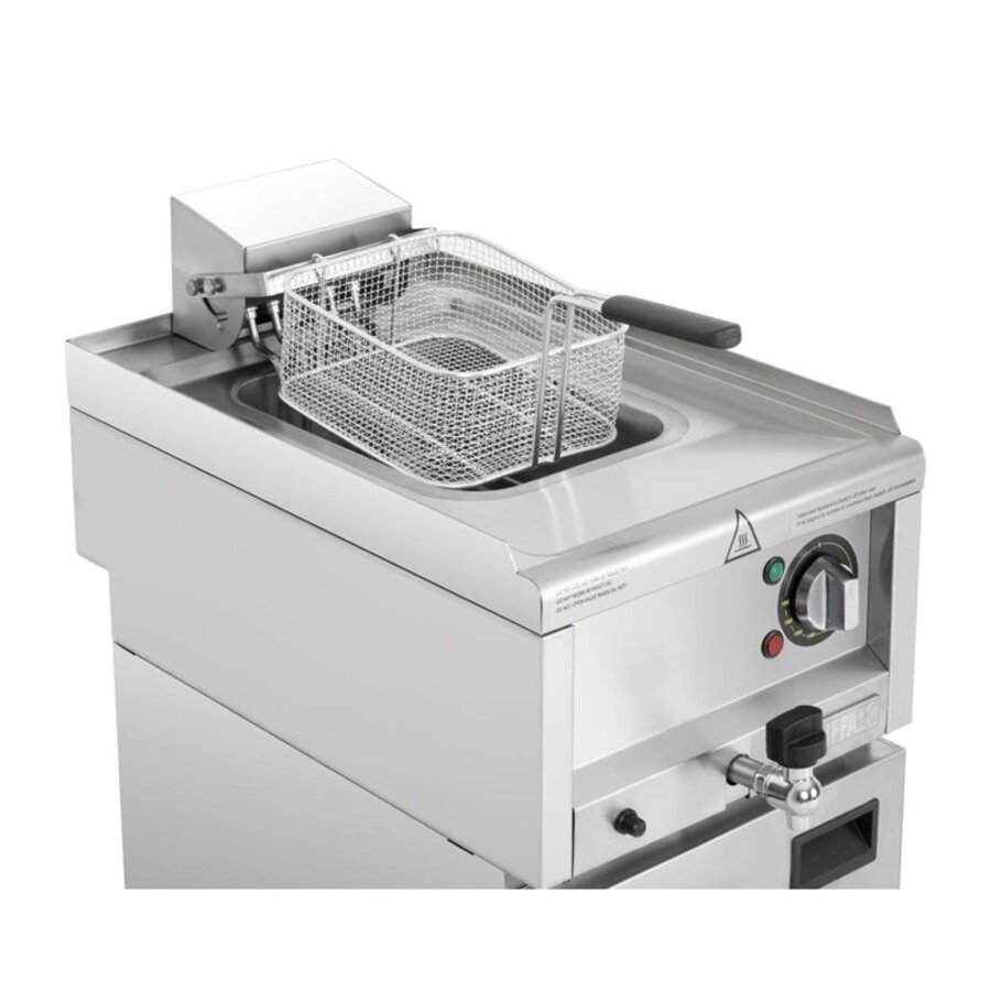 Elektrische Fritteuse 8 Liter | 400 V | 60 °C bis +190 °C | 85 (H) x 40 (B) x 60 (T) cm
