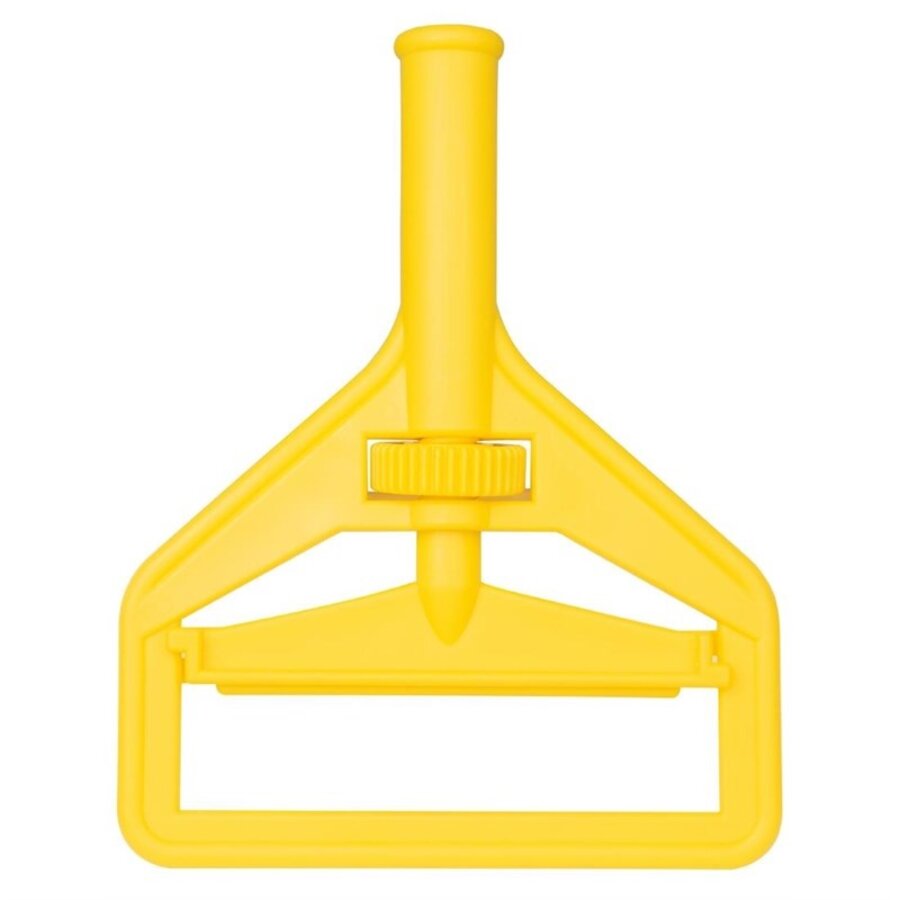 Pince pour balai jaune | Système Connect | 4,3 (h) x 23 (l) x 18,3 (l) cm