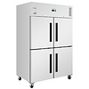HorecaTraders Réfrigérateur Gastronorm à double porte battante | 1200 litres | 209 (H) x 134 (L) x 87,5 (P) cm