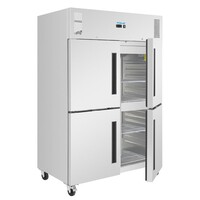 Gastronorm-Kühlschrank mit Doppelflügeltür | 1200 Liter | 209 (H) x 134 (B) x 87,5 (T) cm
