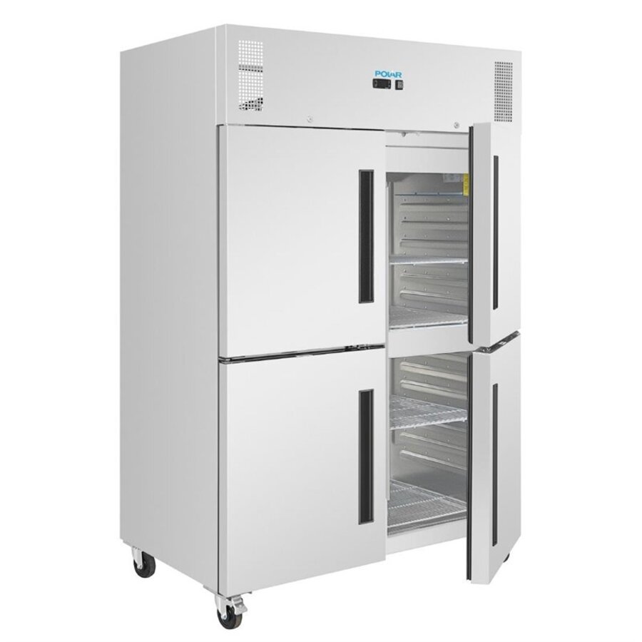 Gastronorm Refrigerator with Double Barn Door | 1200 Liters | 209(h) x 134(w) x 87.5(d)cm