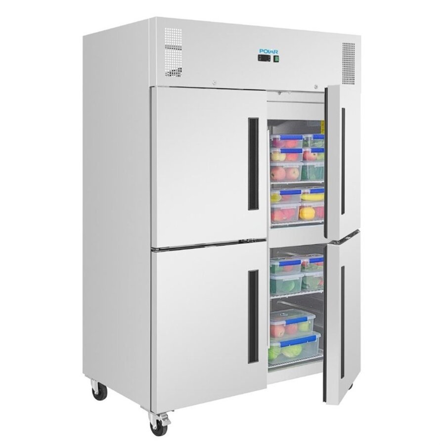 Gastronorm Koelkast met Dubbele Staldeur | 1200 Liter | 209(h) x 134(b) x 87,5(d)cm