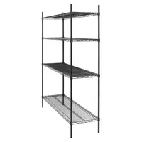 Stellingkast | 4 Legborden | Zwart | 1830x1510x460mm