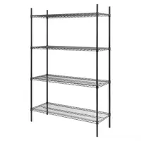 Stellingkast | 4 Legborden | Zwart | 1830x1220x460mm