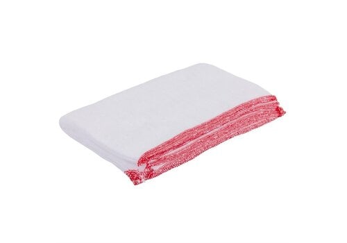 HorecaTraders Red Dishcloths | 400x300 mm | 10 Pieces 