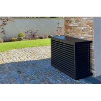 Schutzkäfig aus Aluminium für Außengerät | Anthrazitgrau