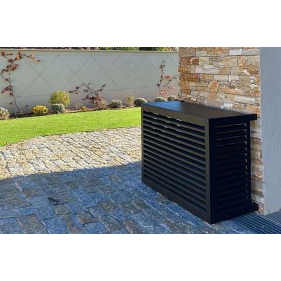 Aluminium protective cage for outdoor unit | anthracite grey
