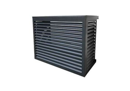  HorecaTraders Aluminium beschermkooi voor buitenunit | antracietgrijs 