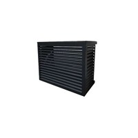 Aluminium beschermkooi voor buitenunit | zwart