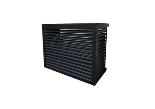  HorecaTraders Schutzkäfig aus Aluminium für Außengerät | schwarz 