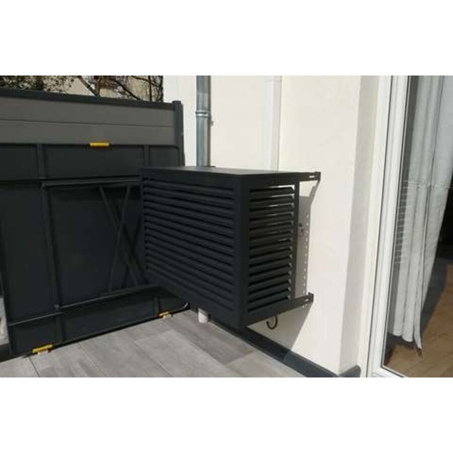 Aluminium protective cage for outdoor unit | black
