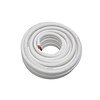 HorecaTraders Geïsoleerde Koperleiding 1/4" + 3/8" – 20 Meter Rol – Airco Koperleiding met Brandklasse BL-s1-d0