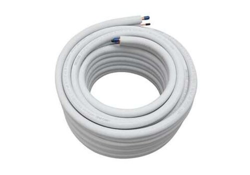  Inoac Tuyau en cuivre isolé 1/4" + 1/2" – Rouleau de 30 mètres – Tuyau en cuivre pour climatisation – Classe de résistance au feu BL-s1-d0 