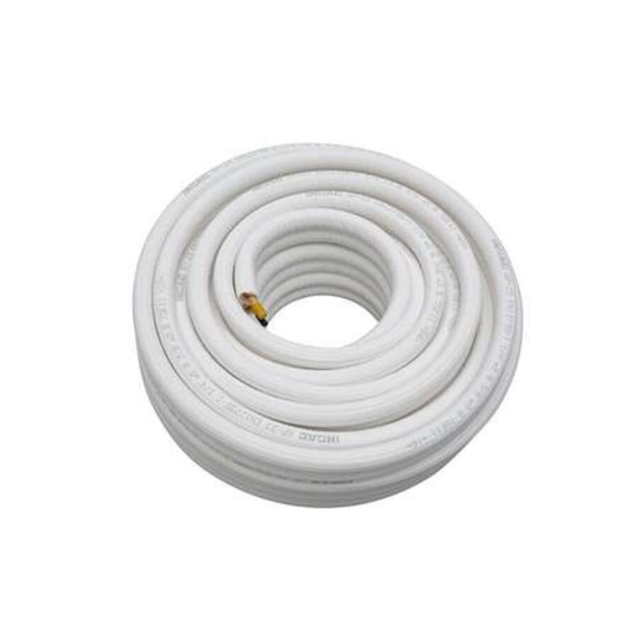 Insulated Copper Pipe 1/4" + 5/8" – 20 Meter Roll – Air Conditioning Copper Pipe – Fire Class BL-s1-d0