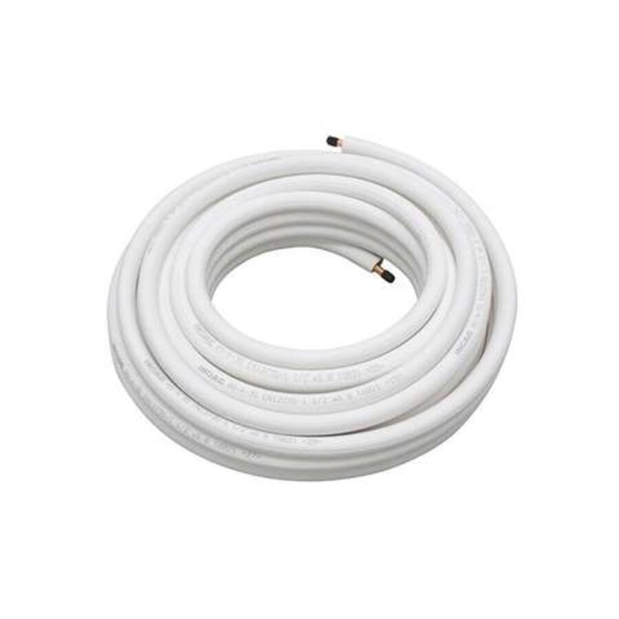 Tuyau en cuivre isolé 1/4" – Rouleau de 30 mètres – Tuyau en cuivre pour climatisation – Classe de résistance au feu BL-s1-d0