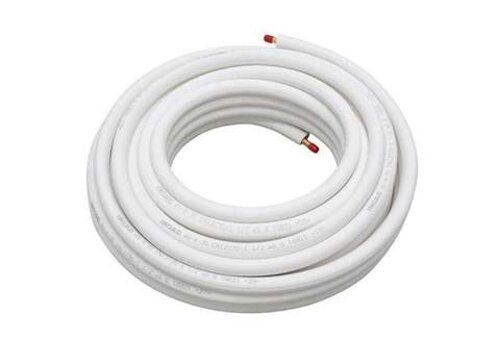  Inoac Isoliertes Kupferrohr 3/8" – 30-Meter-Rolle – Kupferrohr für Klimaanlagen – Brandschutzklasse BL-s1-d0 