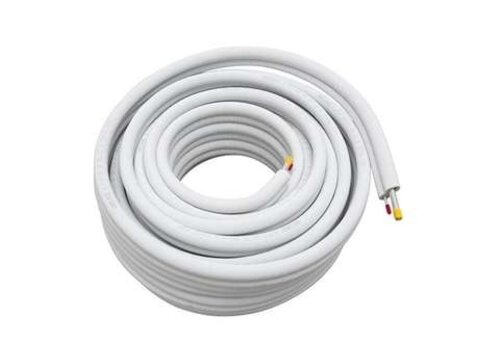  Inoac Tuyau en aluminium isolé 3/8 + 5/8 pouce – 30 mètres – Tuyau de climatisation – Classe de résistance au feu BL-s1-d0 