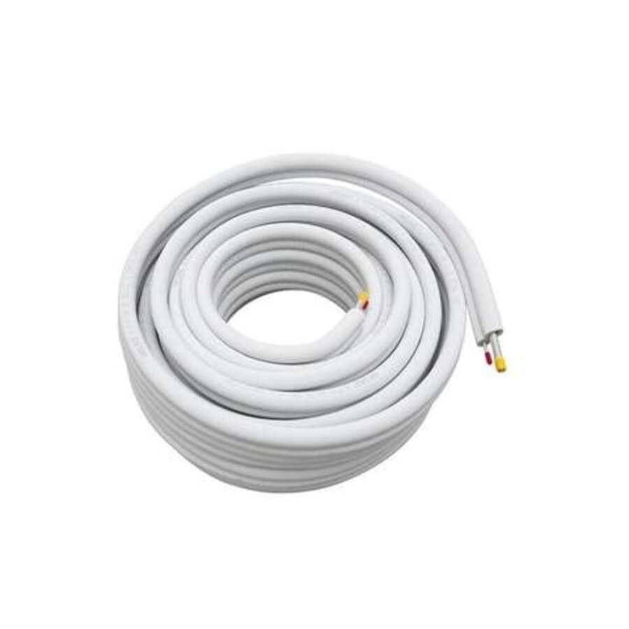 Geïsoleerde Aluminium Leiding 3/8 + 5/8 inch – 30 Meter – Airco Leiding – Brandklasse BL-s1-d0