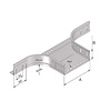 Trayco Kabelbaan aftakstuk 60 x 100 mm Sendzimir – kabelgoot T-stuk