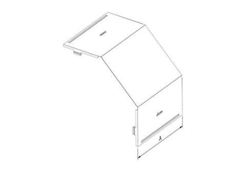  Trayco Kabelbaan deksel valbocht 100mm - sendzimir verzinkt 