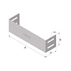 Trayco Kabelbaan eindstuk 60x100mm - sendzimir verzinkt
