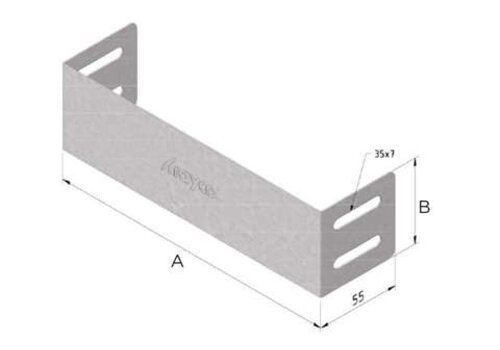  Trayco Kabelbaan eindstuk 60x100mm - sendzimir verzinkt 