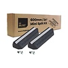 Big Foot Systems Gummimontageblöcke 600x180x95 mm mit M10x40-Einsatzmuttern, 2 Stück