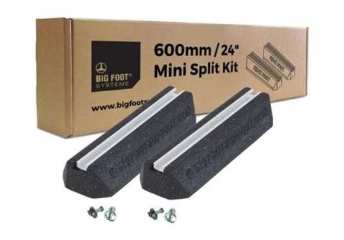  Big Foot Systems Gummimontageblöcke 600x180x95 mm mit M10x40-Einsatzmuttern, 2 Stück 