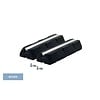 Big Foot Systems Rubberen Montageblokken 600x130x100 mm met M10 Fittingen 2 Stuks