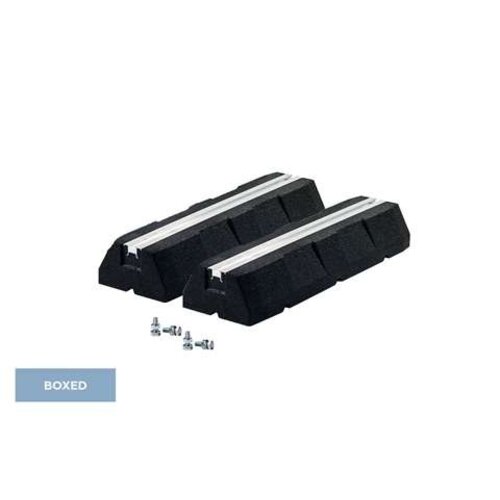  Big Foot Systems Rubberen Montageblokken 600x130x100 mm met M10 Fittingen 2 Stuks 