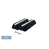 Big Foot Systems Blocs de montage en caoutchouc 400 x 130 x 100 mm avec raccords M10 (2 pièces)