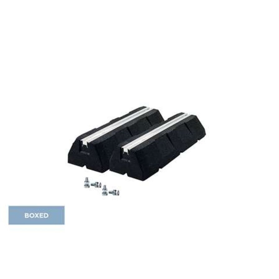 Rubber Mounting Blocks 400x130x100 mm with M10 Fittings 2 Pieces