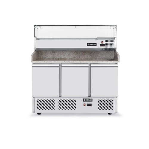  Hendi Pizza-Werkbank mit 3 Türen 