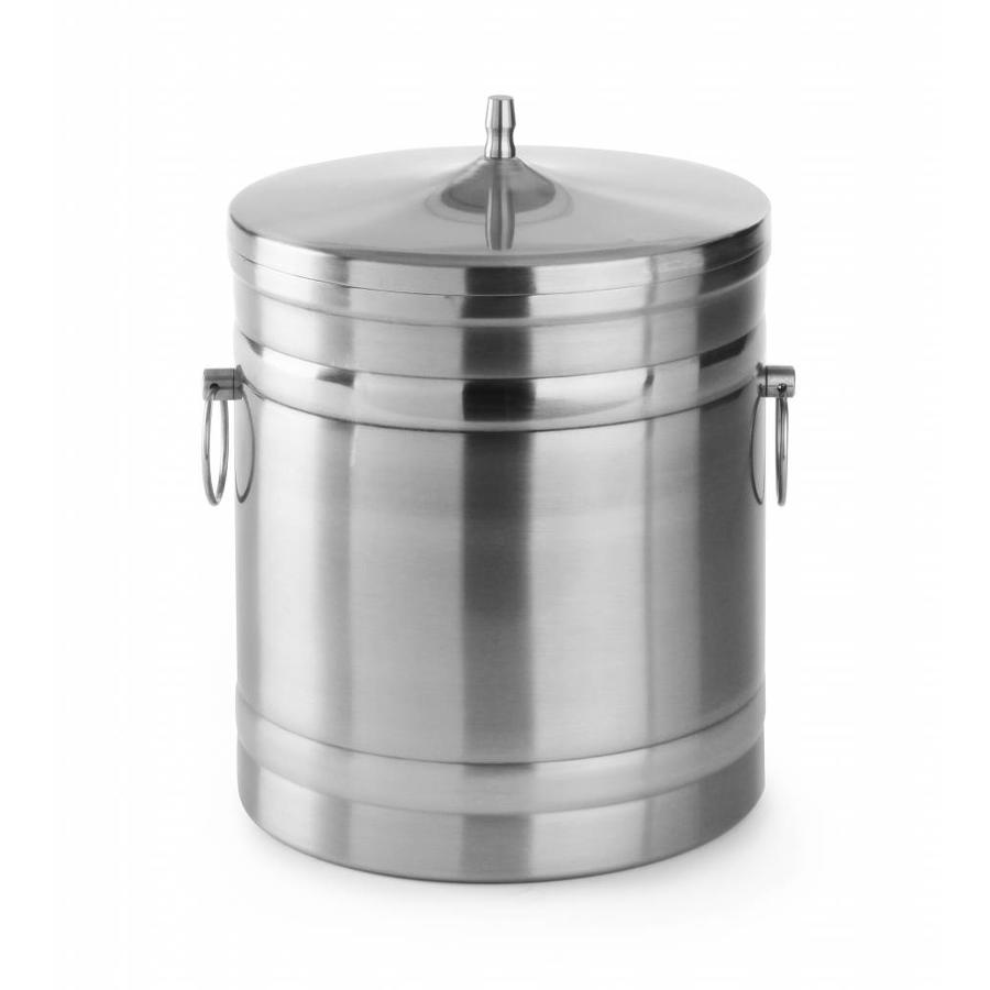 Seau à glaçons en acier inoxydable 5 l