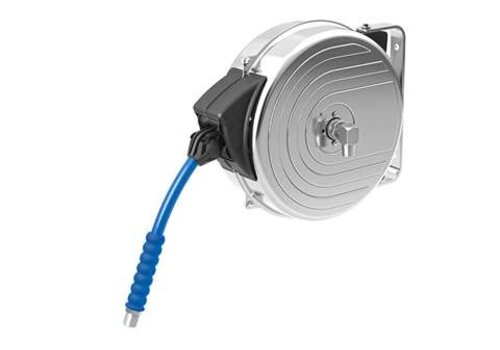  HorecaTraders Slanghaspel 8 Meter RVS AISI 304 – Warmwaterslang 20 Bar 