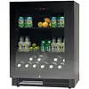 HorecaTraders Réfrigérateur 164 litres noir – +2°C à +10°C – refroidissement forcé – 595 x 562 x 820 mm