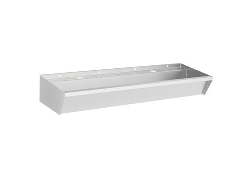  Combisteel Wasbak RVS - 2 Kranen - 1200x360x135 mm 