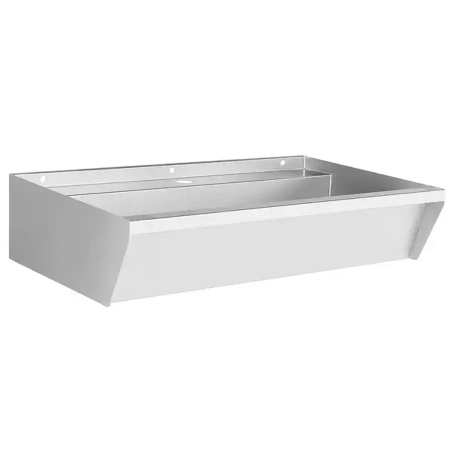 Stainless steel sink - 1 tap - 600x360x135 mm